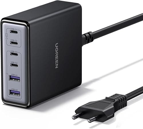 UGREEN 100W USB C Charger 6 Port Charging Pad 65W GaN Pow…