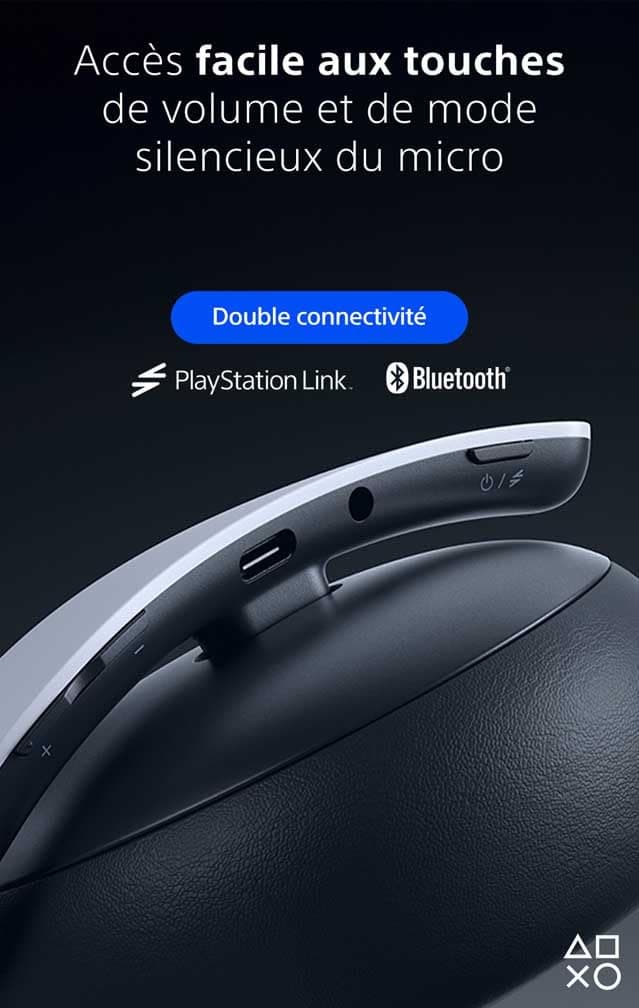 Playstation Sony, Casque-Micro sans Fil Pulse Elite 5, Compatible PC et Mac, Audio sans Perte Link, Micro Rétractable, Réduction de Bruit IA, 30h d’Autonomie, Couleur : Blanche - 5
