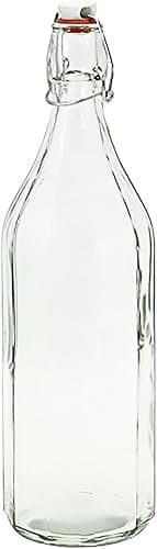 Tala 1000 ml Classic Airtight Lever Arm Cordial Bottle, Traditional Vintage Glass Bottles for Making Homemade Cordial and Drinks, ideal for serving Tap water at the table