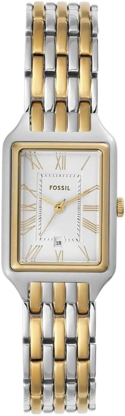 Fossil Raquel Watch for Women, Quartz Three Hand Movement with Stainless Steel Strap - 1
