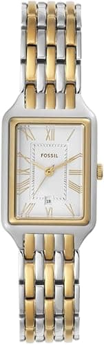 Fossil Raquel Watch for Women, Quartz Three Hand Movement with Stainless Steel Strap
