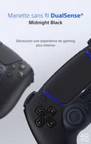 Sony, Manette PlayStation 5 Officielle DualSense, Sans Fil, avec Retour Haptique & Gâchettes Adaptatives, Micro Intégré, Batterie Rechargeable, Compatible PS5/PC, Couleur : Midnight Black - 2