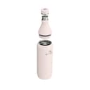 Stanley The All Day Slim Sports Water Bottle 0.6L - Cold For 6 Hours - Iced For 11 Hours - BPA-Free Recycled Stainless Steel Coffee Flask - Leakproof - Dishwasher Safe - Rose Quartz - 9