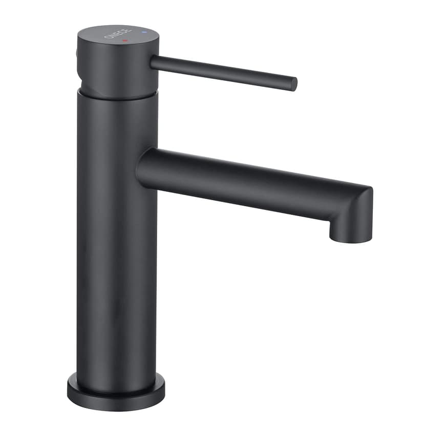 ONECE Tap Black Bathroom Faucet, Single Lever Mixer Tap with Removable Bubbler, Black Finish, Stainless Steel, Contemporary Style - 1