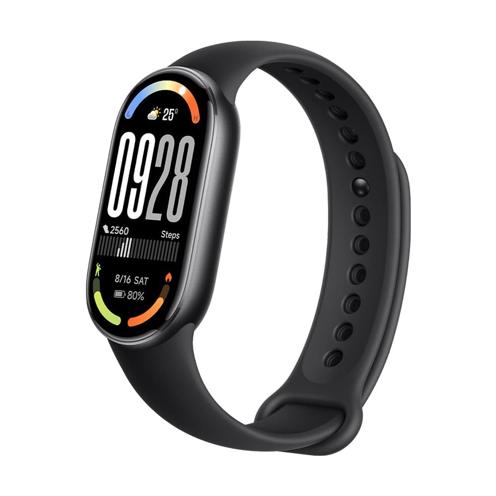 XIAOMI Smart Band 10 Fitness Tracker, 44mm AMOLED Display, 21Day Battery Life, 150 Sports Modes,Sleep Monitoring, 5ATM Waterproof, Compatible With Android and IOS – Midnight Black