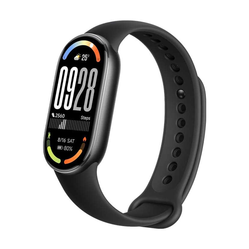 XIAOMI Smart Band 10 Fitness Tracker, 44mm AMOLED Display, 21Day Battery Life, 150 Sports Modes,Sleep Monitoring, 5ATM Waterproof, Compatible With Android and IOS – Midnight Black - 1