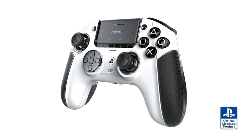 NACON Revolution 5 Pro Officially Licensed PlayStation Wireless Gamepad for PS5/PS4/PC - Hall Effect, Trigger Stop, Removable Buttons, Bluetooth Audio - White - 2