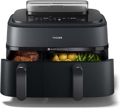 Philips Airfryer Series 5000 - Air Fryer with Double Bask…
