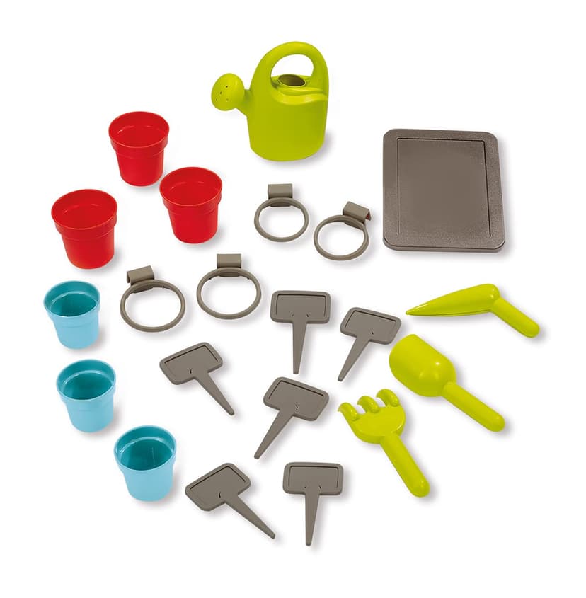 Smoby - Garden Playhouse for children for indoors and outdoors. Includes plant pots, planting label tags and watering can. For boys and girls aged 2 and over - 3