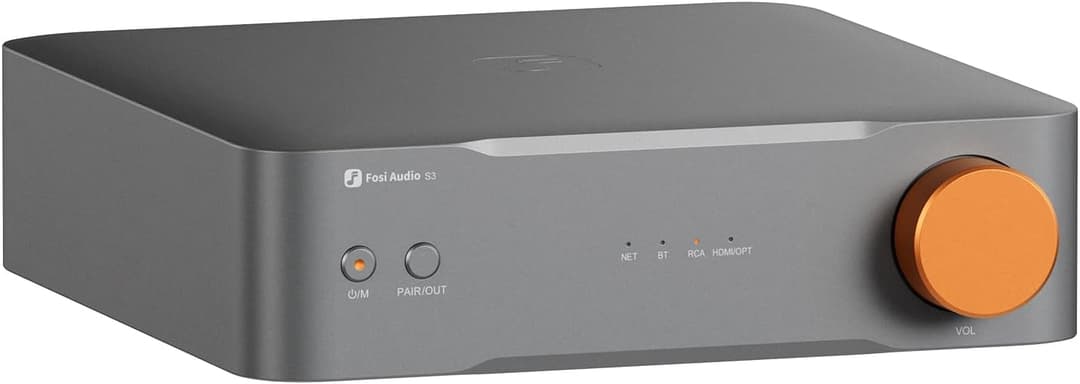 Fosi Audio S3 HiFi Music Streamer DAC Preamp, AK4493SEQ D…