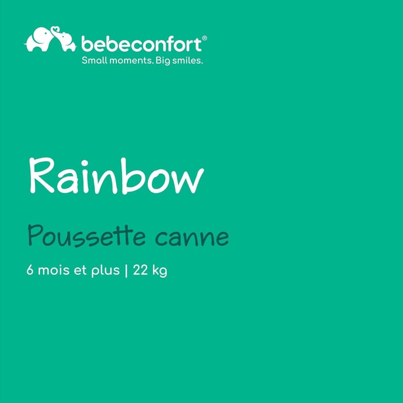 Bebeconfort Rainbow, Poussette Canne Multipositions, Poussette compacte et Légère, de 6 mois à 4 ans, jusqu'à 22 kg, Mineral Graphite (gris) - 2