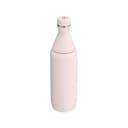 Stanley The All Day Slim Sports Water Bottle 0.6L - Cold For 6 Hours - Iced For 11 Hours - BPA-Free Recycled Stainless Steel Coffee Flask - Leakproof - Dishwasher Safe - Rose Quartz - 8