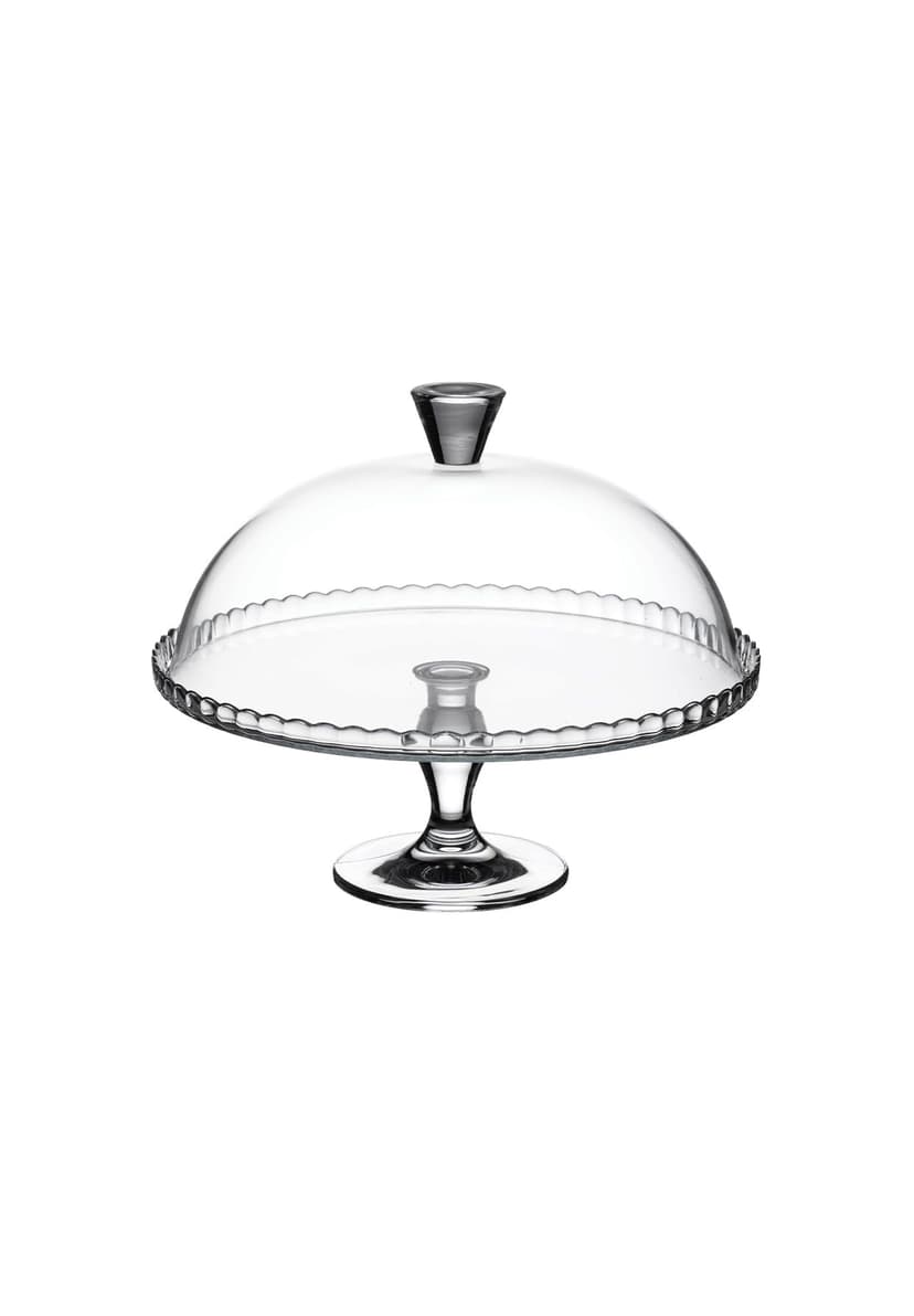 Banquet Plateau with Glass Dome, White, 32.5 x 32.5 x 26.3 cm - 2