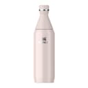 Stanley 1913 All Day Slim Gourde Isotherme 0.6L - Froid Pendant 6 Heures - Glacé Pendant 11 Heures - Acier Inoxydable Recyclé Sans BPA - Étanche - Bouteille D'Eau Compacte - Rose Quartz - 1