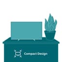 Philips 32PFS6000 2K HD LED Smart TV - Écran 32 Pouces avec Pixel Plus, Plateforme Titan OS et Son Dolby Digital - Compatible Alexa et Assistant Vocal Google - 4