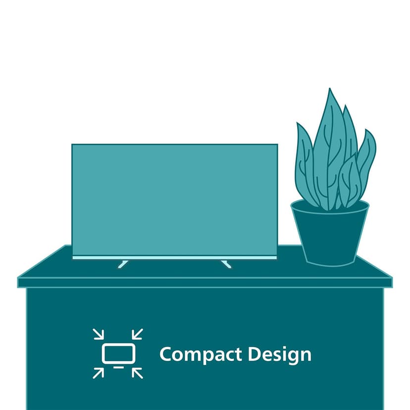 Philips 32PFS6000 2K HD LED Smart TV - Écran 32 Pouces avec Pixel Plus, Plateforme Titan OS et Son Dolby Digital - Compatible Alexa et Assistant Vocal Google - 4