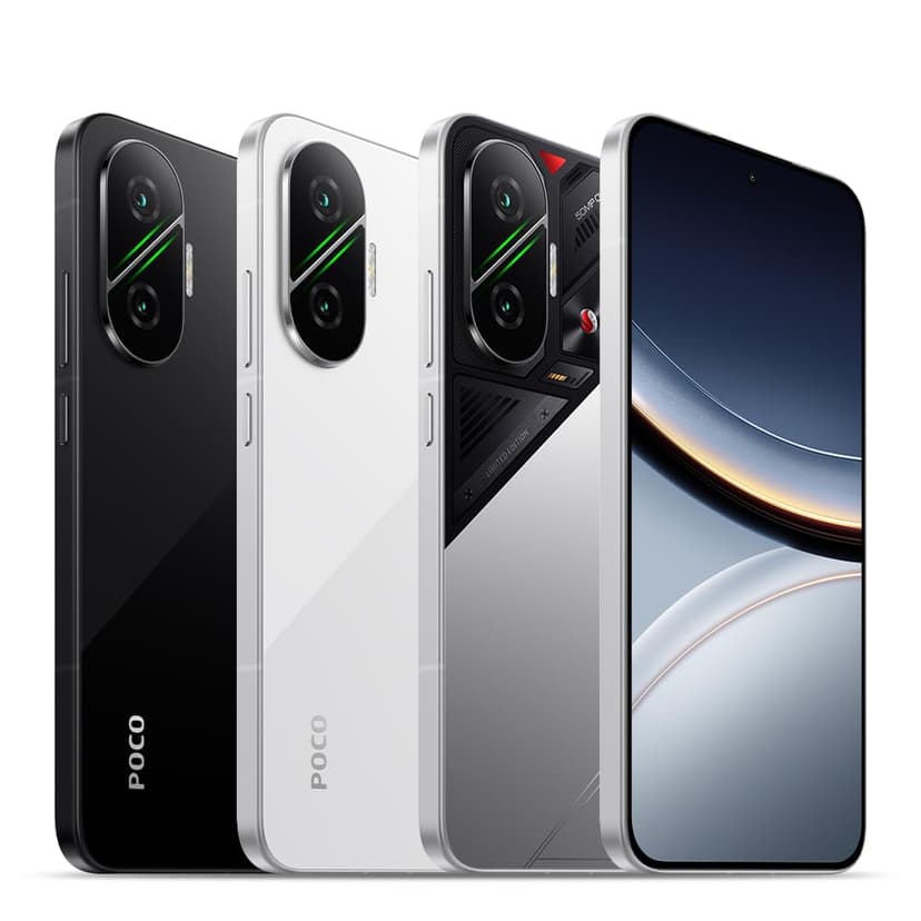 POCO F7 Smartphone, 12+256GB, Black, Flagship Snapdragon® 8s Gen 4, 6500mAh battery, 50MP Sony camera with OIS, 6.83 inch 1.5K 120Hz AMOLED display (Included power adapter) - 2