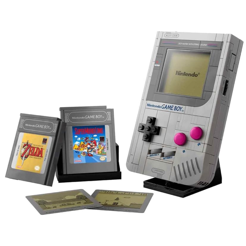 LEGO Super Mario Game Boy Building Set for Adults - Nintendo Display Model Kit with 2 Cartridges incl. Zelda, plus Lenticular Screens - Gamer Gift for Fans - 72046 - 4