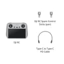 DJI RC - Remote Controller, Lightweight Body, FHD Screen, 4hr Battery, Precision Control Sticks, O3+ Transmission - 6