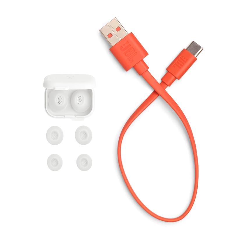 JBL Tune Flex Ghost 2, Wireless Noise Cancelling Bluetooth Earbuds with 48h Playtime, IP54 Water and Dust Resistant, Multi-Point Connection, Ergonomic Design, Open-Back Stick Design, White Ghost - 8