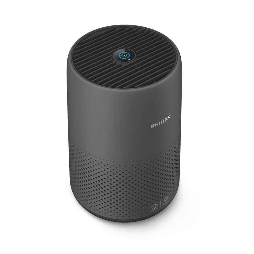Philips 800i Series Compact Air Purifier, 49m2, HEPA and Activated Carbon Filter, Removes up to 99.9% of Viruses and Aerosols from the Air*, Black (AC0850/11) - 2