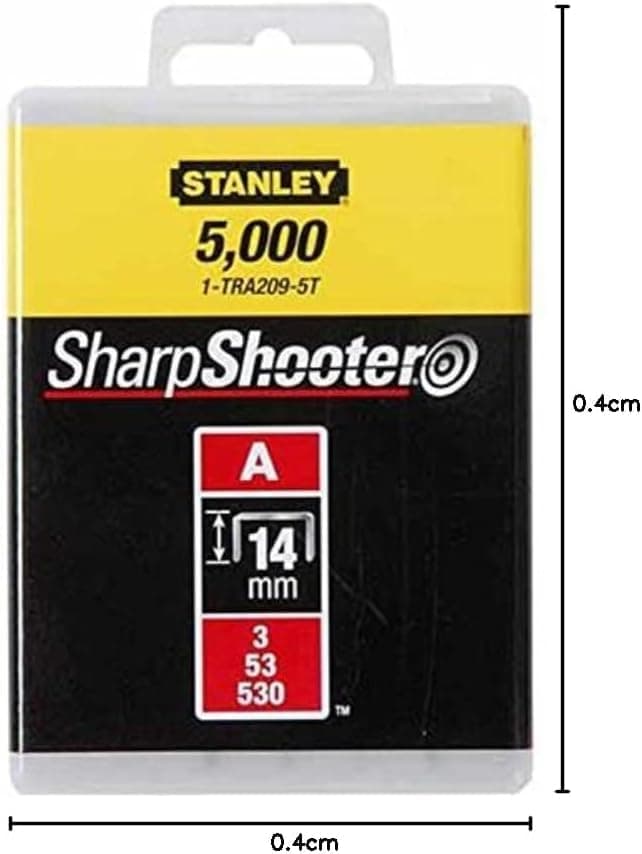 Stanley 1-TRA208T "Type A" Staples, Silver, 12 mm, Set of 1000 Piece - 2