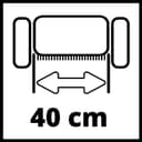 Einhell Scarificateur électrique GE-SA 1640 (1600 W, Largeur de Travail 40 cm, Grand bac de ramassage de 48 l, Surface conseillée 800 m²) - 9