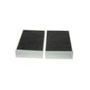PURFLUX Filtre d'habitacle AHC428-2 Filtre à charbon actif Hauteur: 32 Largeur: 115 Longueur: 233 Compatible avec BMW X1 F48 1 3/5 portes F40 2 Gran Tourer F46 2 Active Tourer F45 X2 F39 i3 I01 - 1