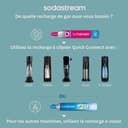 Sodastream Duo Sparkling Water and Soda Machine for Glass Jug | Pack of 1 Glass Jug 1L + 1 Bottle 1L Stainless Steel Finish Dishwasher + 1 60L Gas Refill Clip | Black - 8