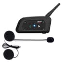Lemnoi V6 Pro Bluetooth Intercom Headset for Motorcycles, Communicator for Helmet, IPX5 Waterproof and Intercom Between 6 Motorcyclists - 1