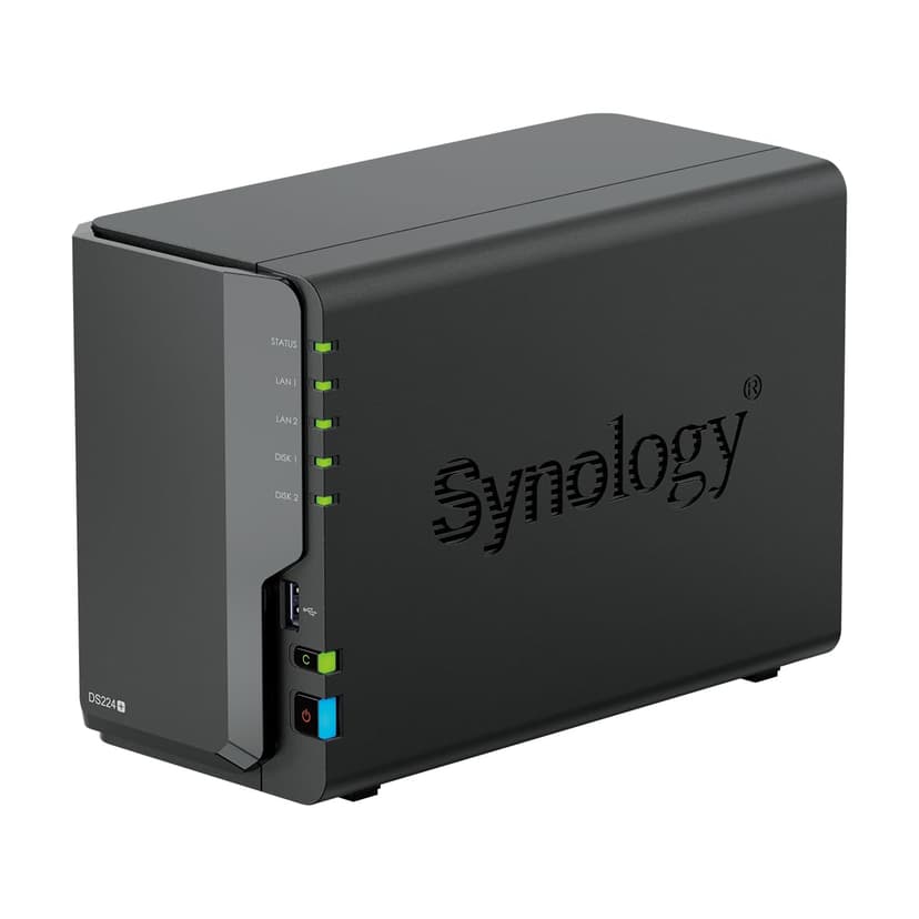 DS224+ Bt NAS 2 emp. 2.0/2.7 GHz 64b QuadCore 2Go 2 LAN GbE USB3.2 - 8