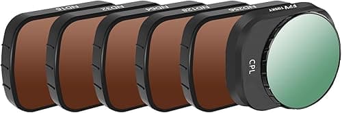 FPVtosky Mini 4 Pro ND Filter Set, Filters Kit Compatible with DJI Mini 4 Pro Accessories, 6 Pack (CPL, ND16, ND32, ND64, ND128, ND256)