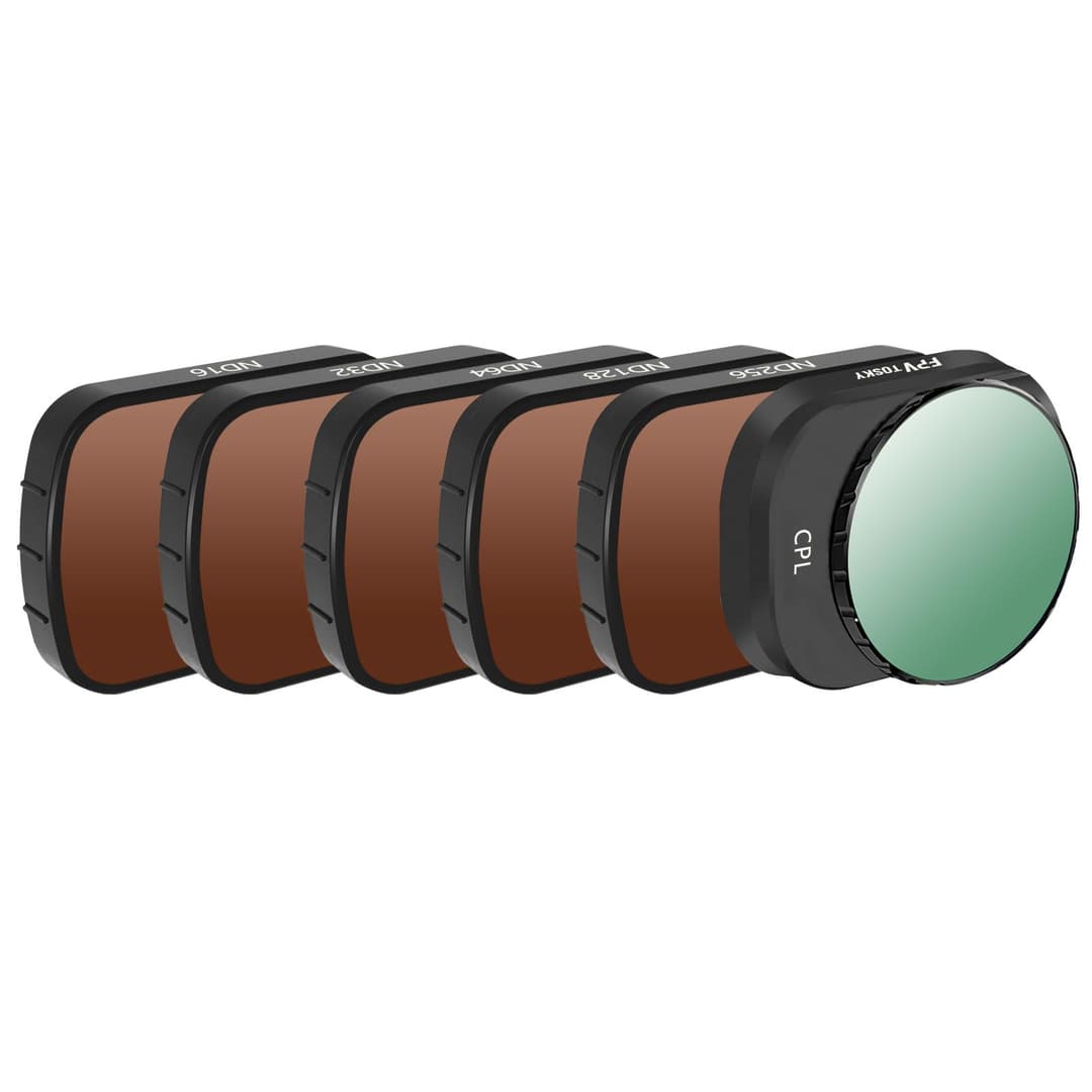FPVtosky Mini 4 Pro ND Filter Set, Filters Kit Compatible with DJI Mini 4 Pro Accessories, 6 Pack (CPL, ND16, ND32, ND64, ND128, ND256)