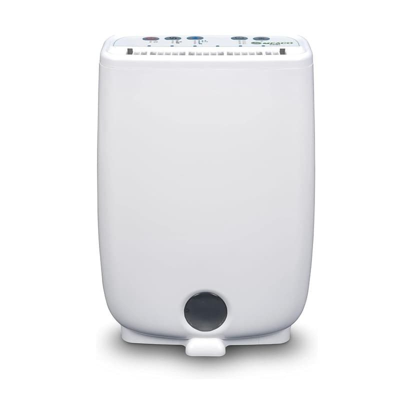 Meaco DD8L desiccating dehumidifier – Ioniser – ideal for use in unheated rooms (below 10 C) – self-restart, white with blue border - 1