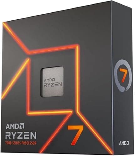 AMD Ryzensets 7 7700X Processor (integrated Radeon Graphics, 8 cores/16 threads, 105W DTP, AM5 Socket, 40MB cache, up to 5.4 GHz max boost, no cooler)