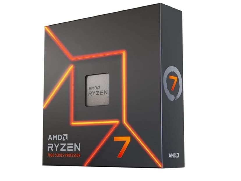 AMD Ryzensets 7 7700X Processor (integrated Radeon Graphics, 8 cores/16 threads, 105W DTP, AM5 Socket, 40MB cache, up to 5.4 GHz max boost, no cooler) - 1