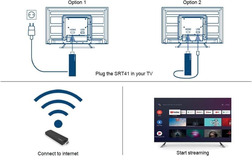 Strong SRT41 | TV Stick | 4K UHD | HDMI | Google TV | Google Games Store | Netflix | First Video | Disney+ | Youtube | - 9