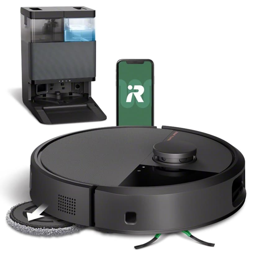 iRobot Roomba® 505 Combo + AutoWash Dock Robot Vacuum Cleaner with Mop Function (Black) - 1