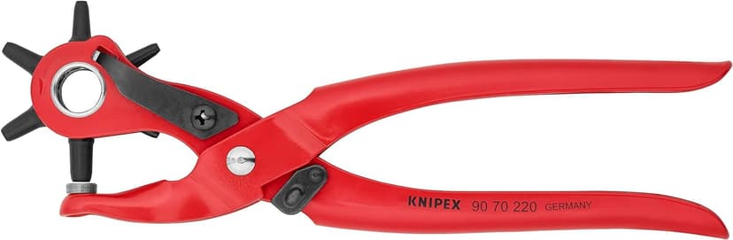 Knipex Pince emporte-pièces revolver revêtement poudre, rouge 220 mm, 90 70 220 EAN - 3