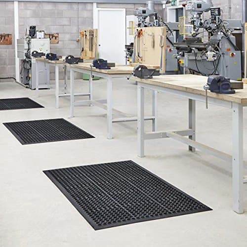 Grand Tapis d'entrée Extérieur en Caoutchouc Absorbant antidérapant – 3 Tailles Disponibles (0.9 m x1.5 m) par BiGDUG - 3