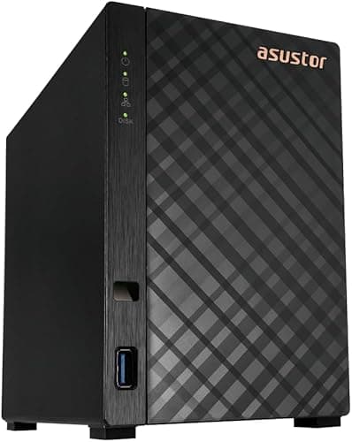 Asustor Drivestor 2 Gen 2 AS1202T, Serveur NAS 2 Baies, Quad-Core 1.7GHz CPU, 2.5GbE Port, 1GB DDR4, 3 USB 3.0, Stockage en réseau (sans disques)
