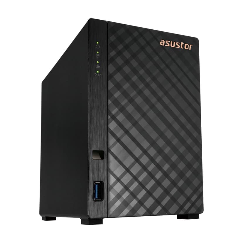Asustor Drivestor 2 Gen 2 AS1202T, Serveur NAS 2 Baies, Quad-Core 1.7GHz CPU, 2.5GbE Port, 1GB DDR4, 3 USB 3.0, Stockage en réseau (sans disques) - 1