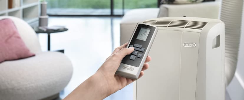 DELONGHI Pinguino PAC EX130 CST Climatiseur mobile WiFi avec fonction de déshumidification, version Pro jusqu'à 120 m³ Blanc - 6
