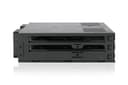 ICY DOCK ExpressCage MB326SP-1B Lot de 6 racks amovibles pour disque dur SATA/SAS 2,5" avec plateaux sans vis dans une baie 5,25" - 6