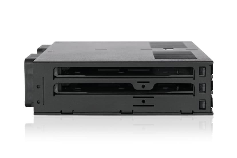 ICY DOCK ExpressCage MB326SP-1B Lot de 6 racks amovibles pour disque dur SATA/SAS 2,5" avec plateaux sans vis dans une baie 5,25" - 6