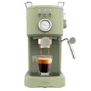 Cecotec Compact Espresso Machine Power Espresso 20 Retro Green. 1100 W, 20 bar, Adjustable steam pipe, Double outlet arm and 2 filters, 1.25 liters - 1