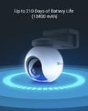EZVIZ 2K Solar Security Camera Outdoor Wireless + Solar Panel, Colour Night Vision, Auto Motion Tracking, Human Detection, 360° Pan Tilt, Two Way Audio, Sound Light Siren, Alexa Google Control-CB8 Kit - 2