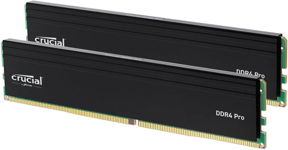 Crucial Pro DDR4 RAM 32GB Kit (2x16GB) 3200MHz, Intel XMP…