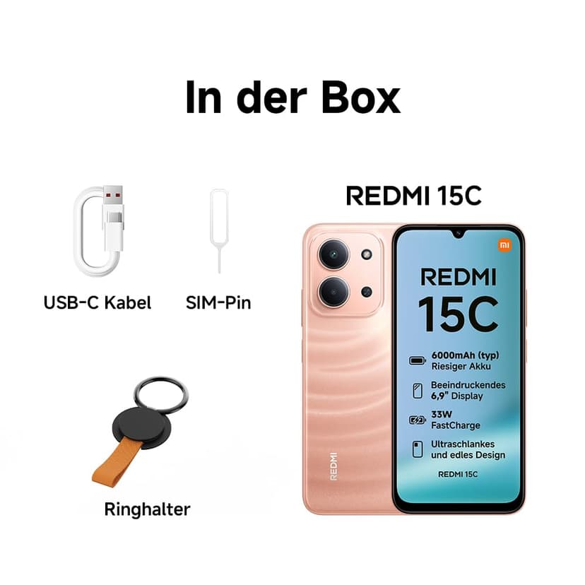 Redmi 15C 4+128 Midnight Black (No power adapter included) - 5