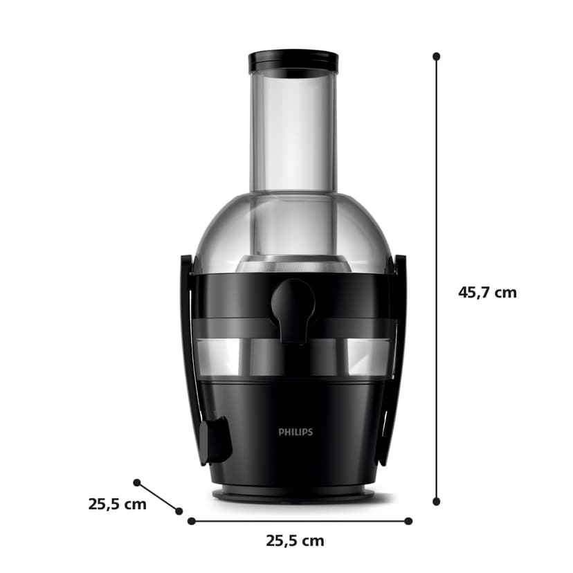 Philips Centrifugeuse Série 3000 - Extracteur de Jus avec cheminée XL 75mm, Technologie QuickClean, Capacité 2 L, Puissance 800W, Facile à assembler et rincer, Jus lisse sans pulpe, noir (HR1856/70) - 7